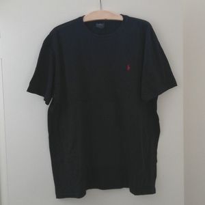Polo by Ralph Lauren Black Solid T-shirt
